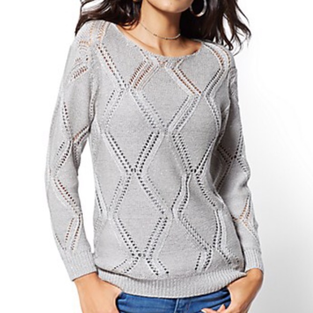 Open stitch sweater